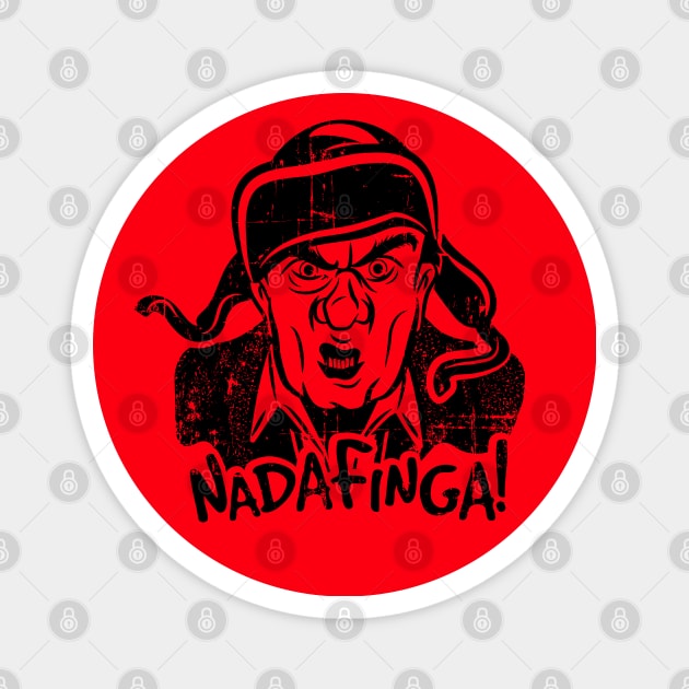 Christmas Story Nadafinga! (black print) Magnet by SaltyCult